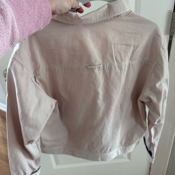 Metiseko Sesame Cashew Blouson 100% Organic cotton jacket. Cargo pockets. Crop - Picture 8 of 16